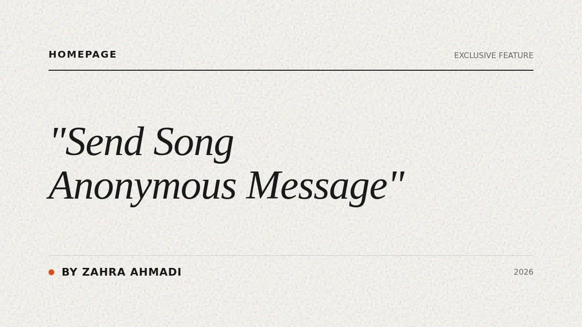 Send the Song - Anonymous Messages with Songs Hero Image